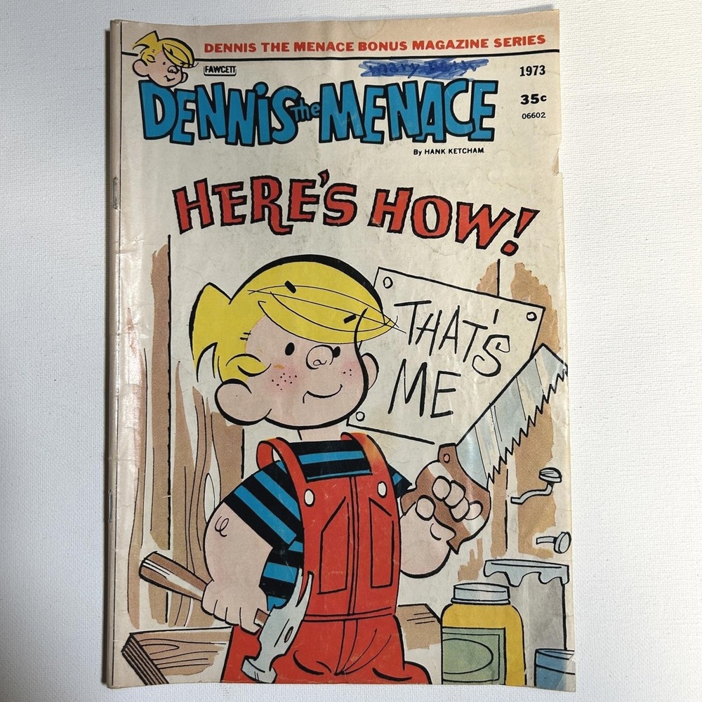 Dennis the Menace Bonus Magazine 1973 Fawcett Here's How Comic Book